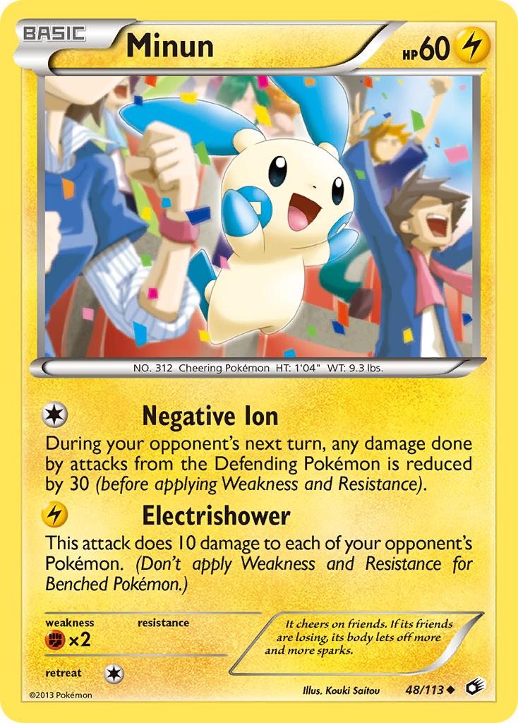 Minun (48/113) [Black & White: Legendary Treasures] | Good Games Morley