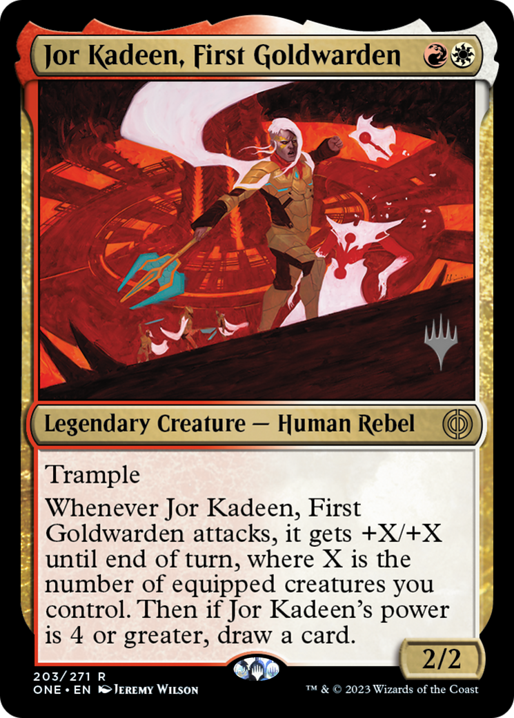 Jor Kadeen, First Goldwarden (Promo Pack) [Phyrexia: All Will Be One Promos] | Good Games Morley