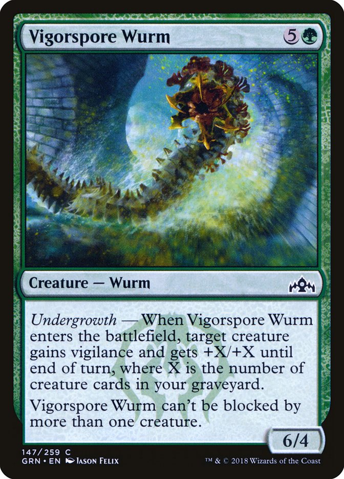 Vigorspore Wurm [Guilds of Ravnica] | Good Games Morley