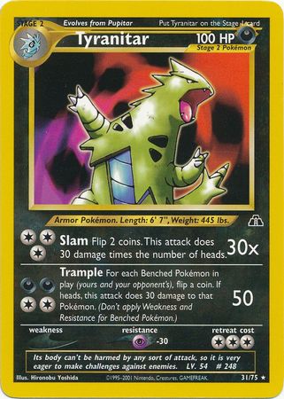 Tyranitar (31/75) [Neo Discovery Unlimited] | Good Games Morley