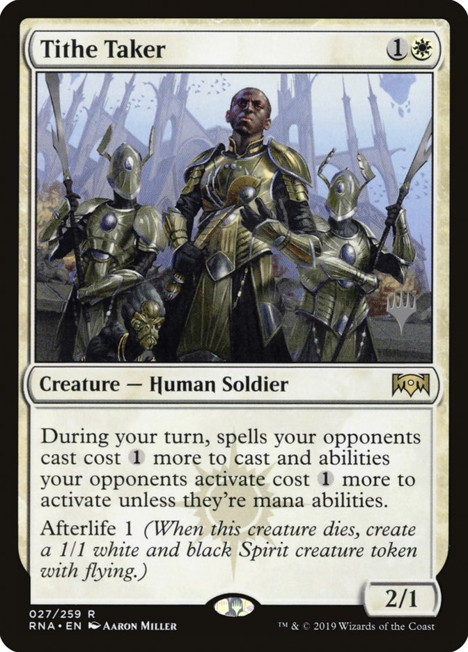 Tithe Taker (Promo Pack) [Ravnica Allegiance Promos] | Good Games Morley