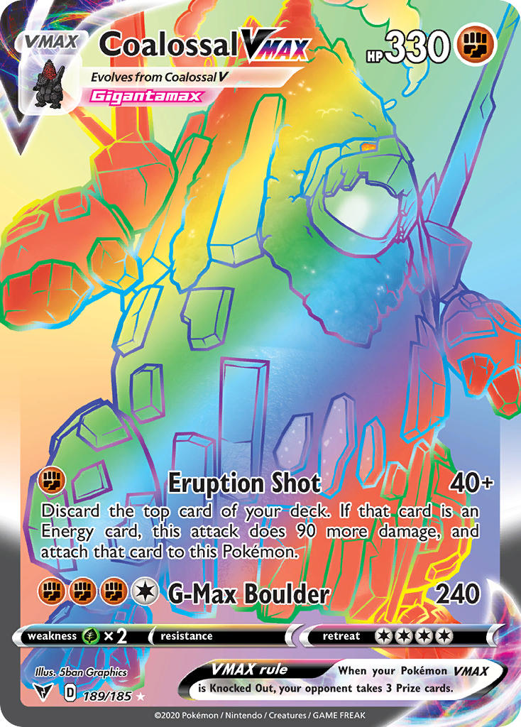 Coalossal VMAX (189/185) [Sword & Shield: Vivid Voltage] | Good Games Morley