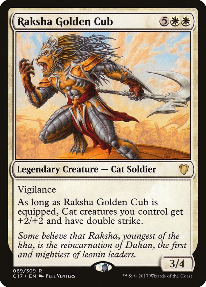 Raksha Golden Cub [Commander 2017] | Good Games Morley