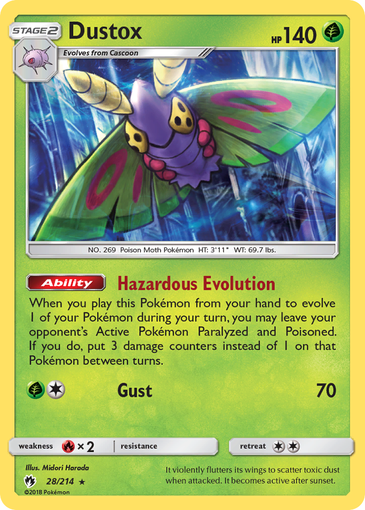 Dustox (28/214) [Sun & Moon: Lost Thunder] | Good Games Morley