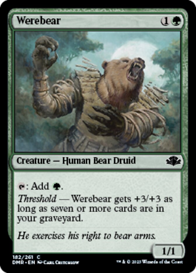 Werebear [Dominaria Remastered] | Good Games Morley