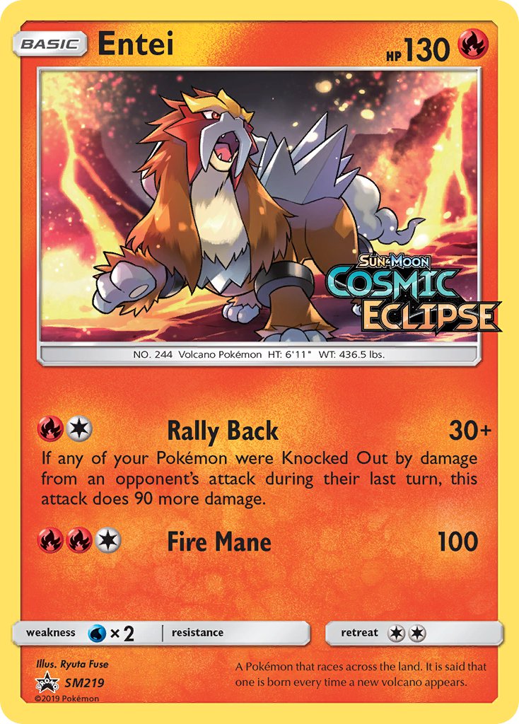 Entei (SM219) [Sun & Moon: Black Star Promos] | Good Games Morley