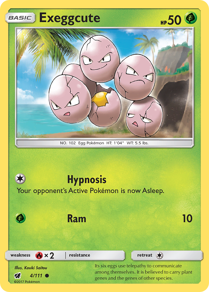 Exeggcute (4/111) [Sun & Moon: Crimson Invasion] | Good Games Morley