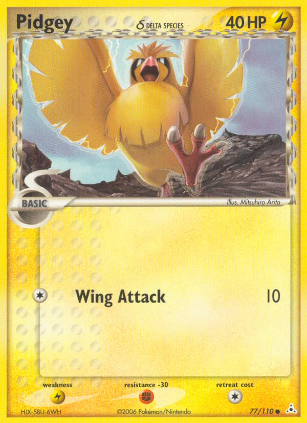 Pidgey (77/110) (Delta Species) [EX: Holon Phantoms] | Good Games Morley