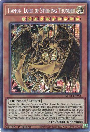Hamon, Lord of Striking Thunder [MP21-EN253] Prismatic Secret Rare | Good Games Morley