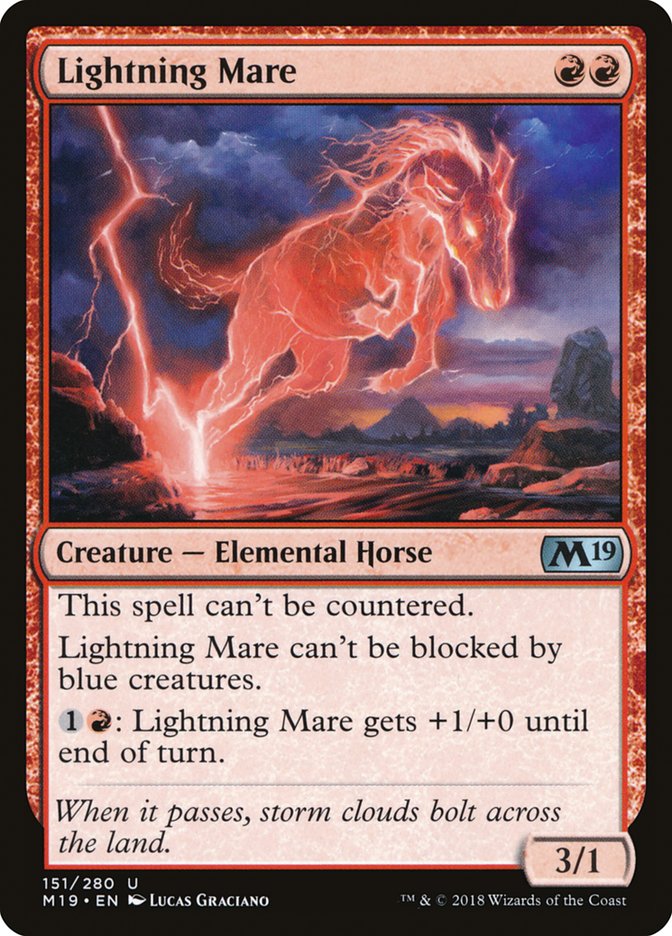 Lightning Mare [Core Set 2019] | Good Games Morley