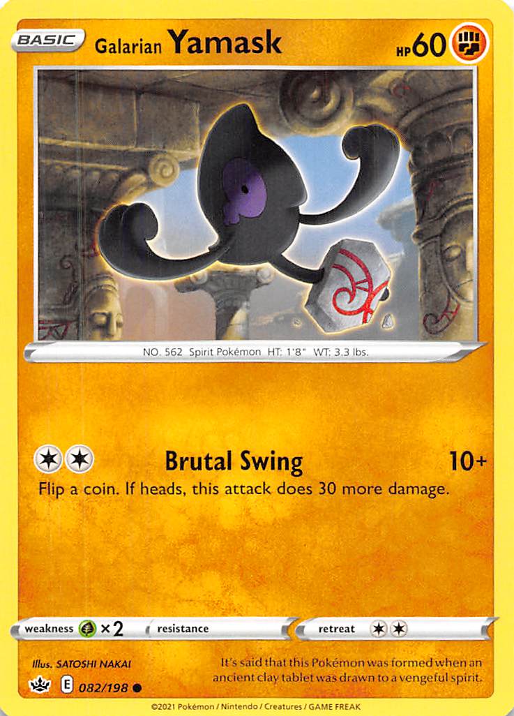 Galarian Yamask (082/198) [Sword & Shield: Chilling Reign] | Good Games Morley