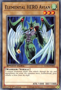 Elemental HERO Avian [SGX1-ENA01] Common | Good Games Morley