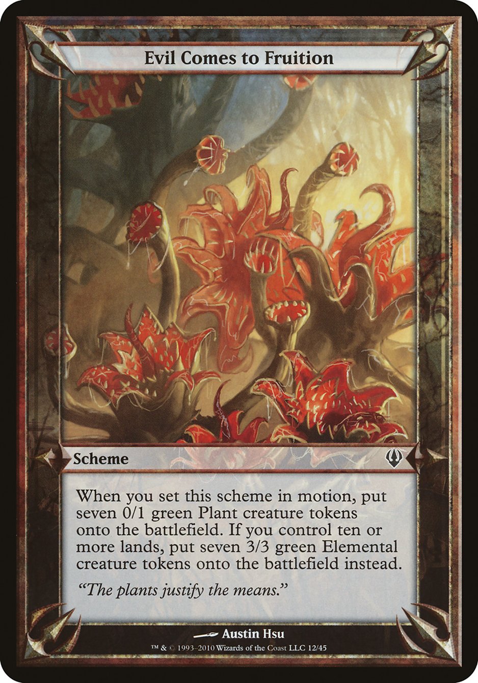 Evil Comes to Fruition (Schemes) [Archenemy Schemes] | Good Games Morley