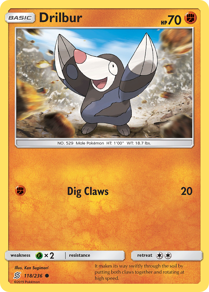Drilbur (118/236) [Sun & Moon: Unified Minds] | Good Games Morley