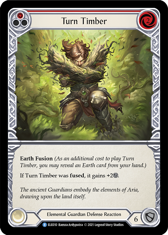 Turn Timber (Red) [ELE010] (Tales of Aria)  1st Edition Normal | Good Games Morley