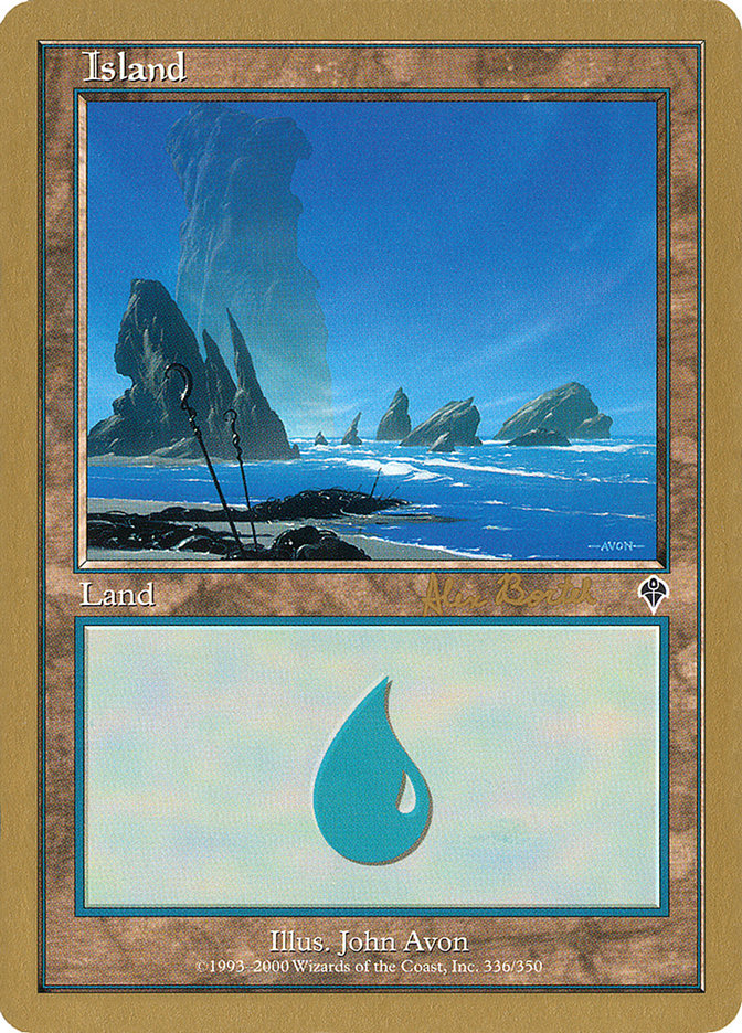 Island (ab336a) (Alex Borteh) [World Championship Decks 2001] | Good Games Morley