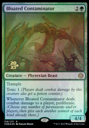 Bloated Contaminator [Phyrexia: All Will Be One Prerelease Promos] | Good Games Morley