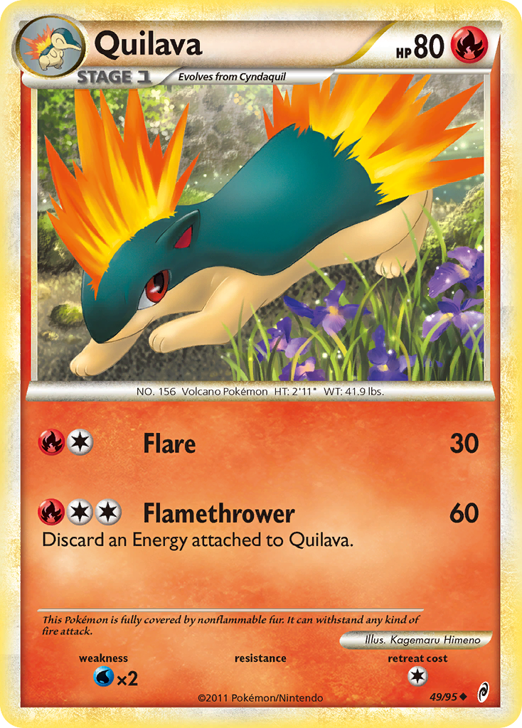 Quilava (49/95) [HeartGold & SoulSilver: Call of Legends] | Good Games Morley
