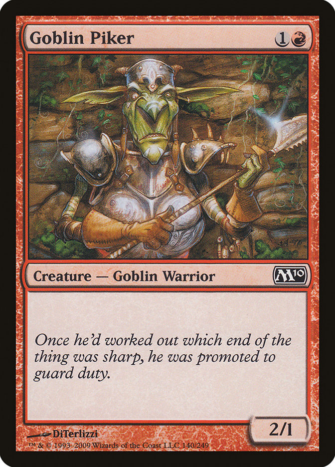 Goblin Piker [Magic 2010] | Good Games Morley