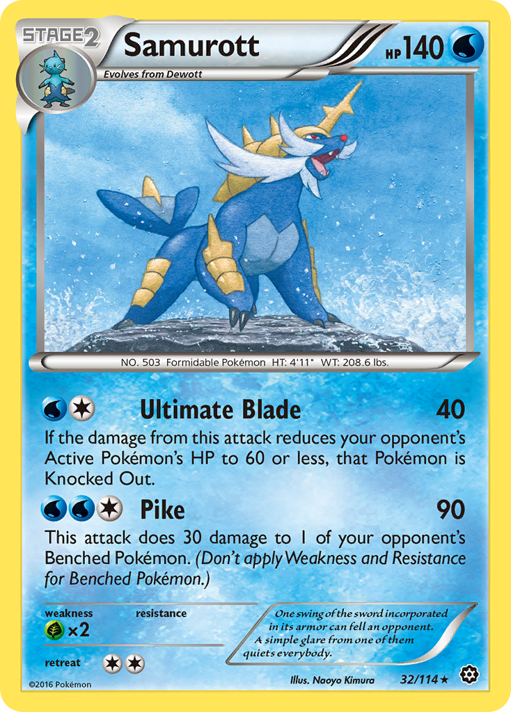 Samurott (32/114) [XY: Steam Siege] | Good Games Morley