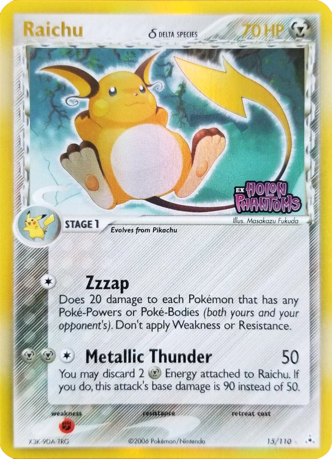 Raichu (15/110) (Delta Species) (Stamped) [EX: Holon Phantoms] | Good Games Morley