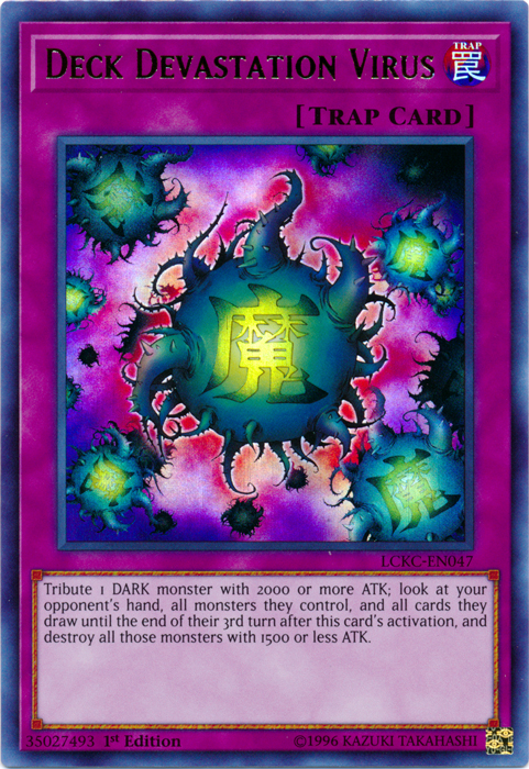 Deck Devastation Virus [LCKC-EN047] Ultra Rare | Good Games Morley