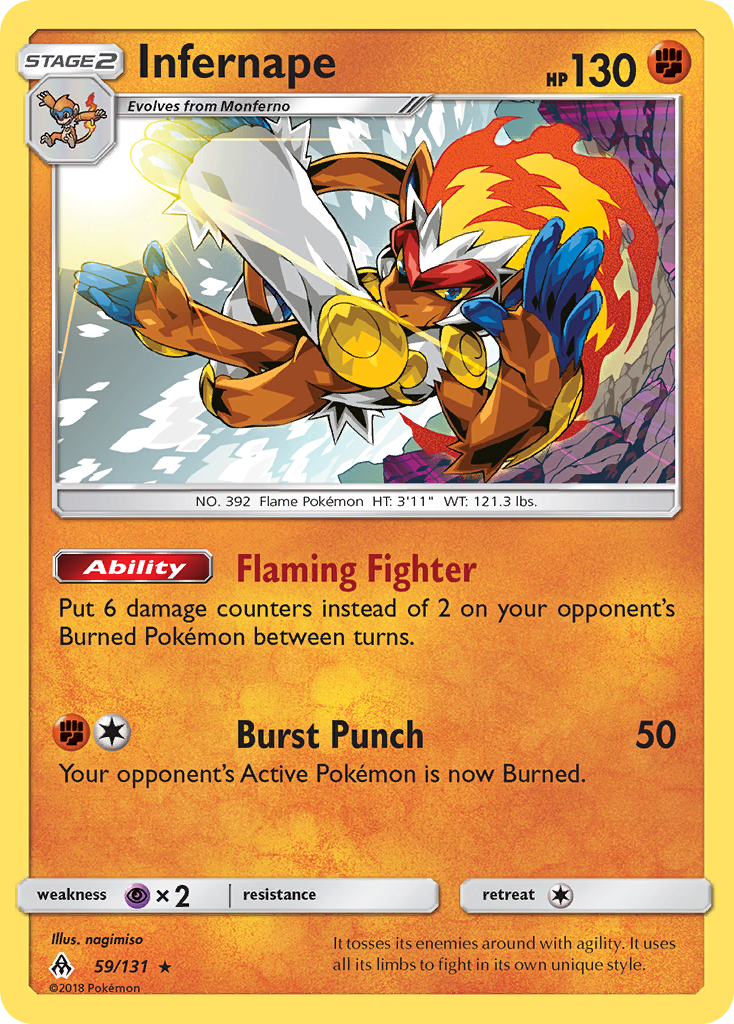 Infernape (59/131) [Sun & Moon: Forbidden Light] | Good Games Morley