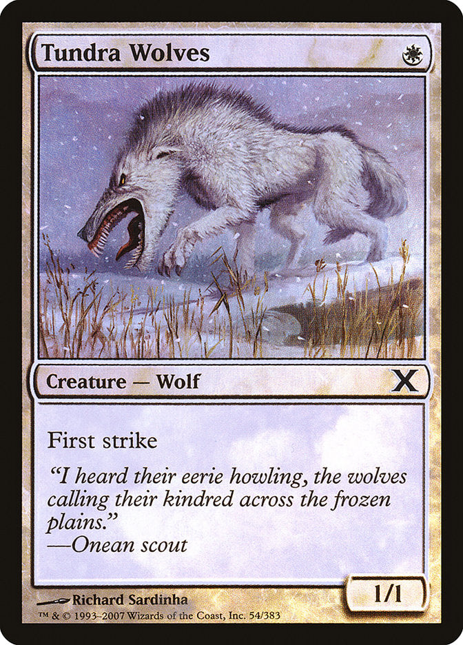 Tundra Wolves (Premium Foil) [Tenth Edition] | Good Games Morley