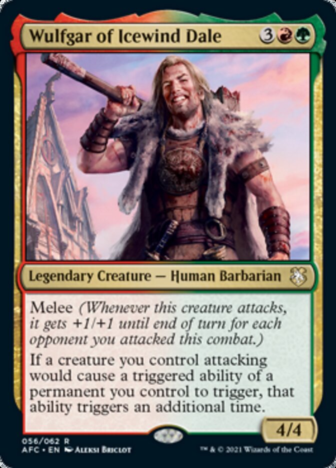 Wulfgar of Icewind Dale [Dungeons & Dragons: Adventures in the Forgotten Realms Commander] | Good Games Morley