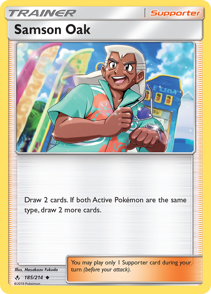 Samson Oak (185/214) [Sun & Moon: Unbroken Bonds] | Good Games Morley