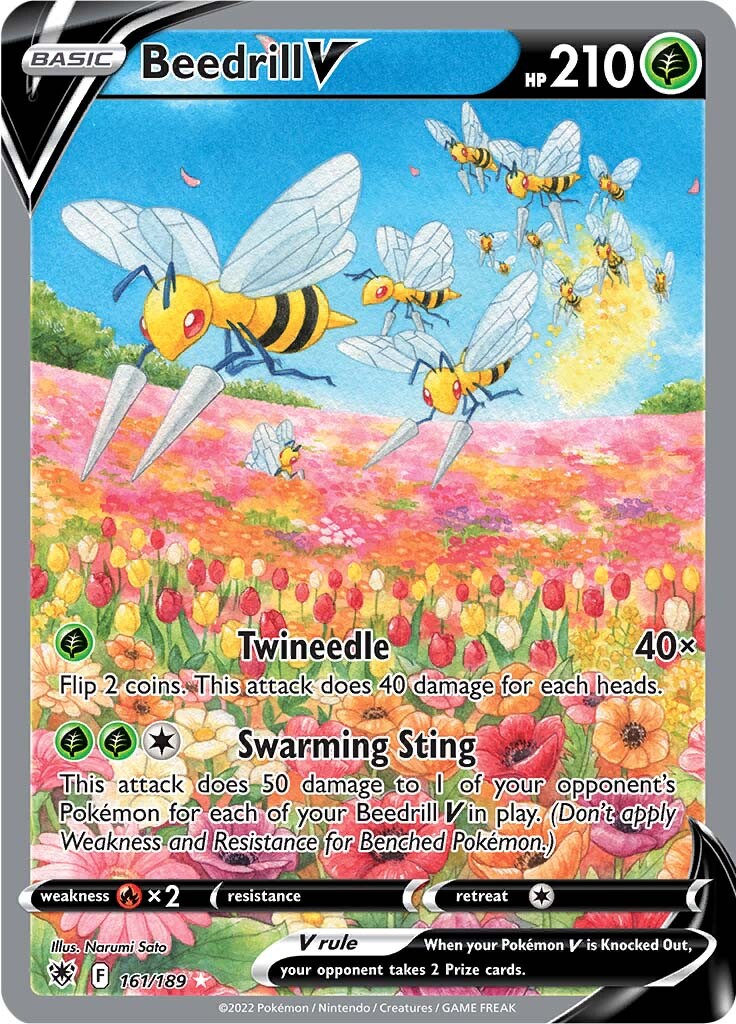 Beedrill V (161/189) [Sword & Shield: Astral Radiance] | Good Games Morley