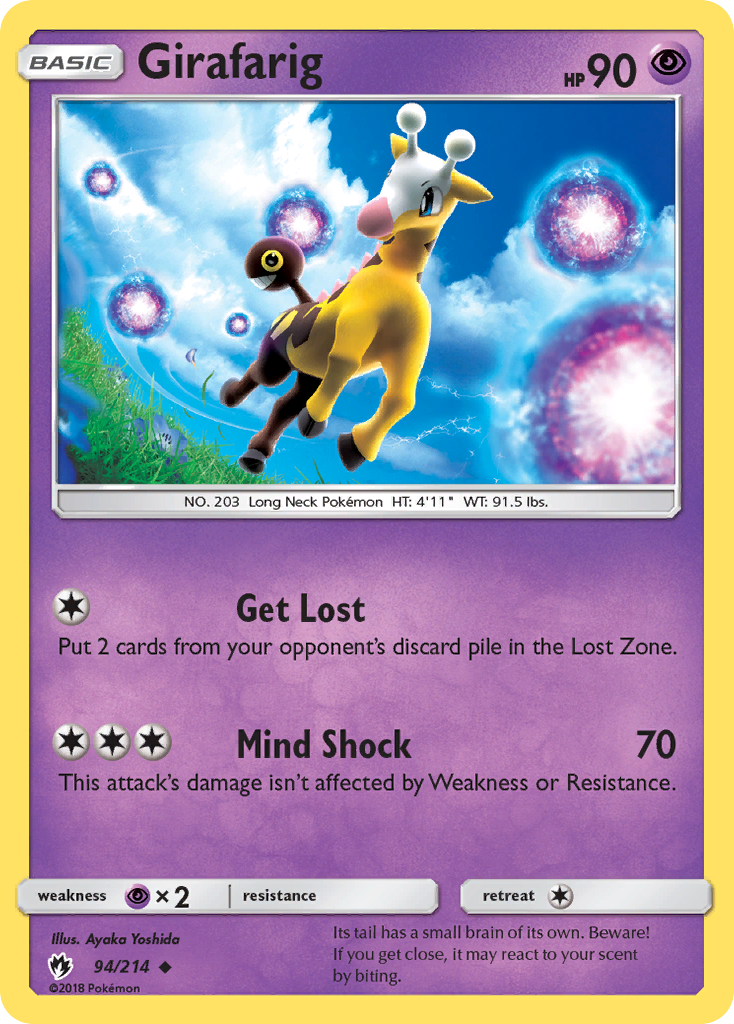 Girafarig (94/214) [Sun & Moon: Lost Thunder] | Good Games Morley