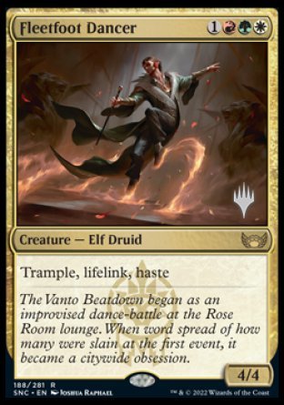 Fleetfoot Dancer (Promo Pack) [Streets of New Capenna Promos] | Good Games Morley