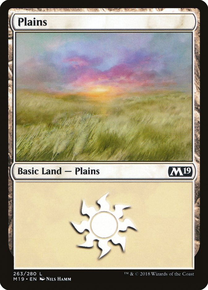 Plains (263) [Core Set 2019] | Good Games Morley