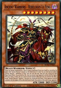 Ancient Warriors - Rebellious Lu Feng [BLVO-EN025] Super Rare | Good Games Morley