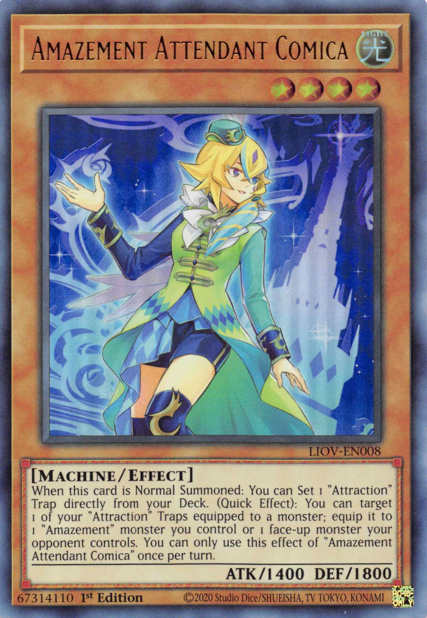 Amazement Attendant Comica [LIOV-EN008] Ultra Rare | Good Games Morley