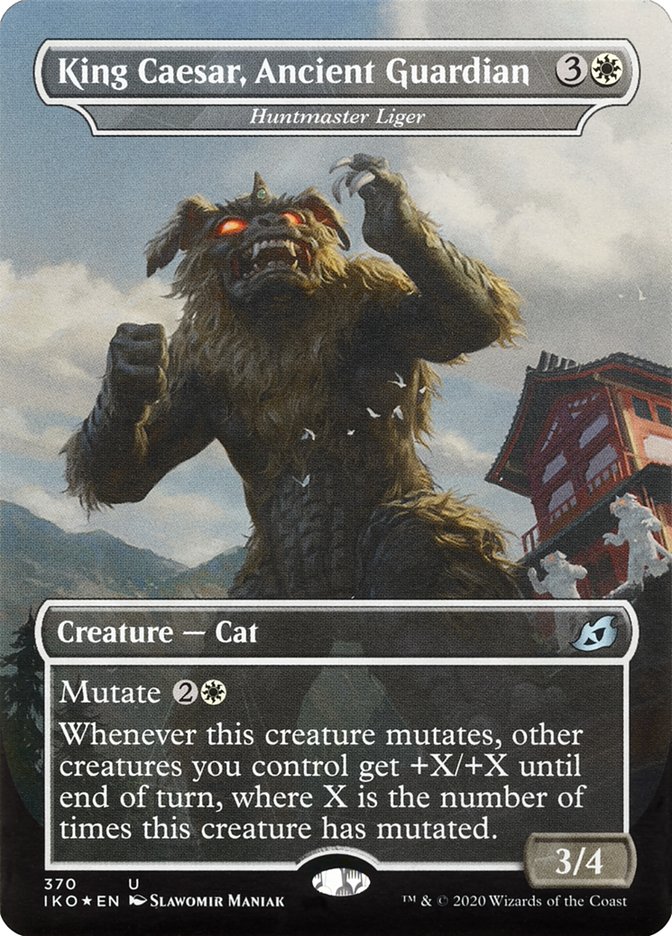 Huntmaster Liger - King Caesar, Ancient Guardian (Godzilla Series) [Ikoria: Lair of Behemoths] | Good Games Morley