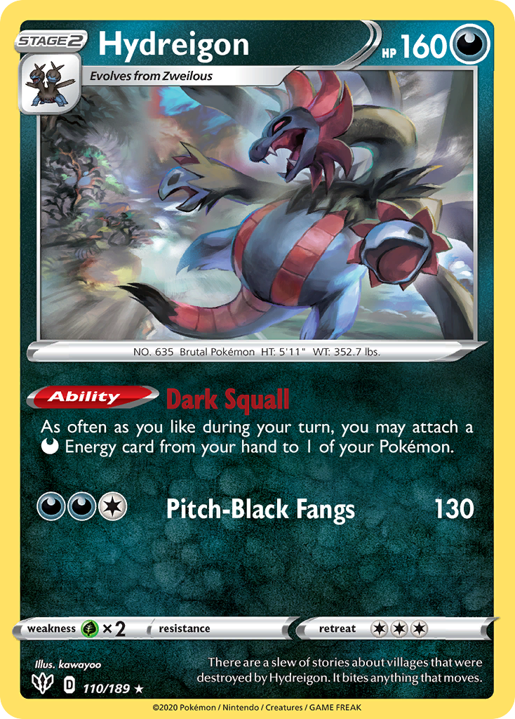 Hydreigon (110/189) [Sword & Shield: Darkness Ablaze] | Good Games Morley