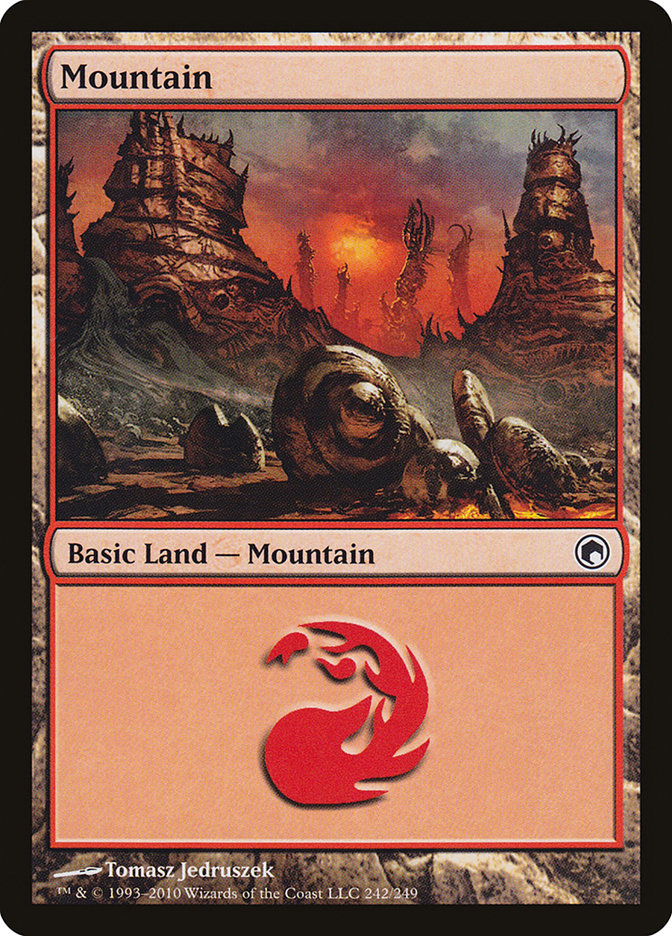 Mountain (242) [Scars of Mirrodin] | Good Games Morley