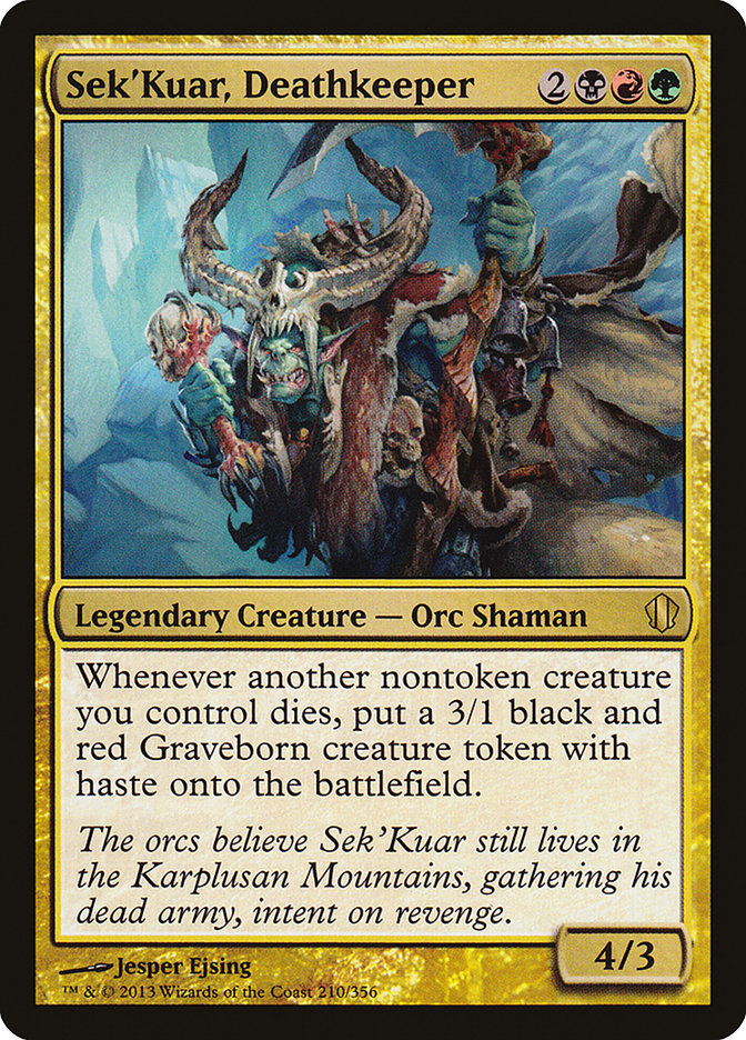 Sek'Kuar, Deathkeeper [Commander 2013] | Good Games Morley