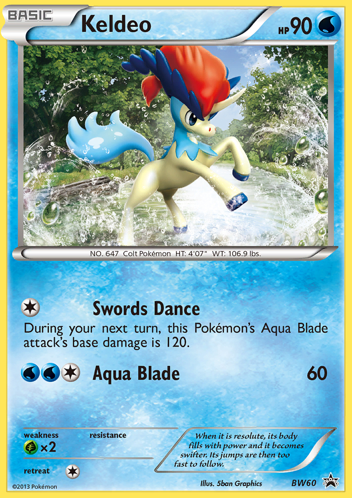 Keldeo (BW60) [Black & White: Black Star Promos] | Good Games Morley