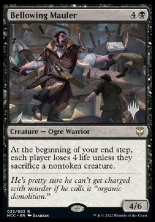 Bellowing Mauler (Promo Pack) [Streets of New Capenna Commander Promos] | Good Games Morley