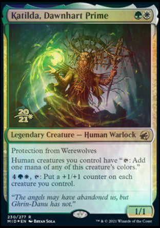 Katilda, Dawnhart Prime [Innistrad: Midnight Hunt Prerelease Promos] | Good Games Morley