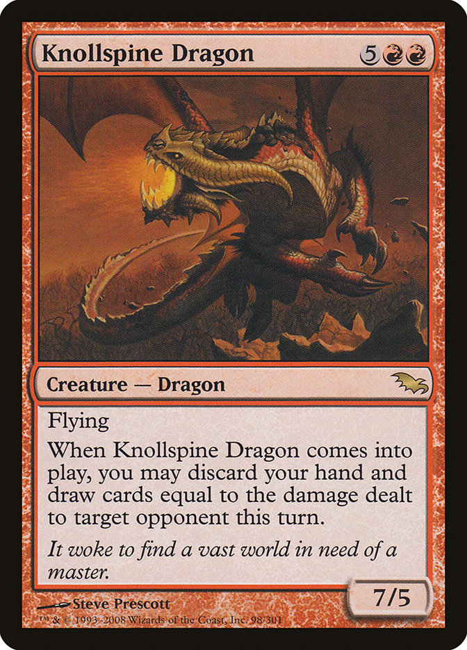 Knollspine Dragon [Shadowmoor] | Good Games Morley