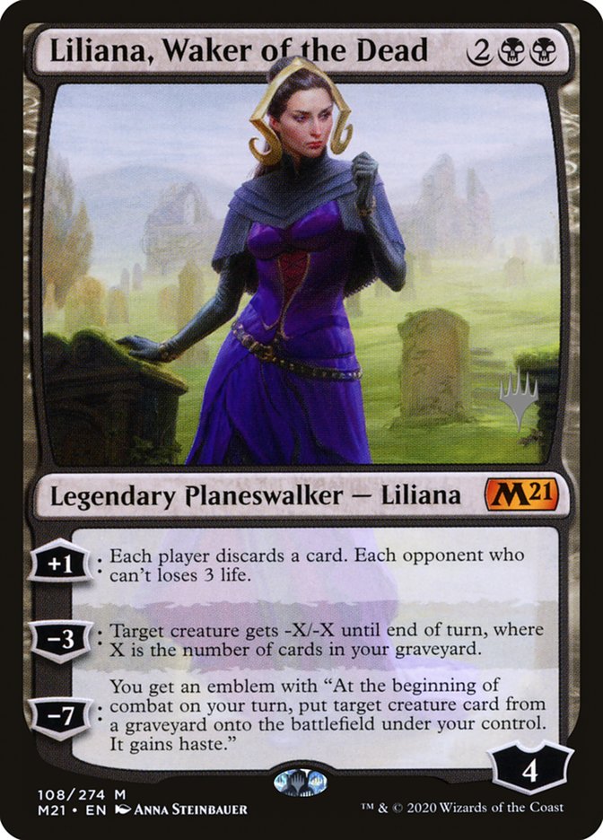 Liliana, Waker of the Dead (Promo Pack) [Core Set 2021 Promos] | Good Games Morley