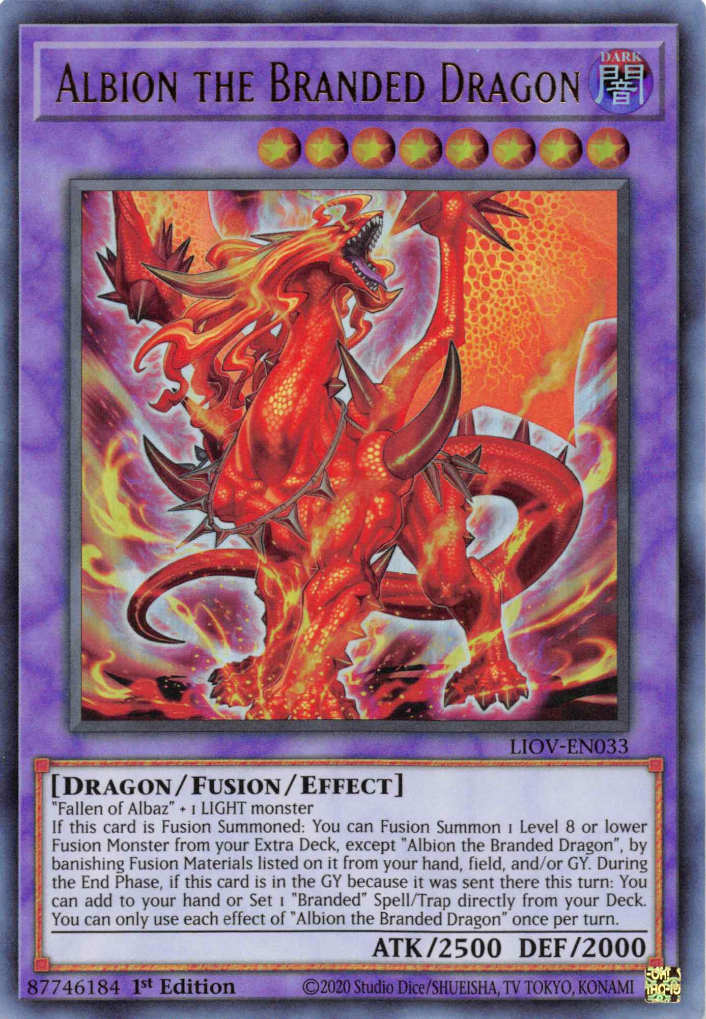 Albion the Branded Dragon [LIOV-EN033] Ultra Rare | Good Games Morley