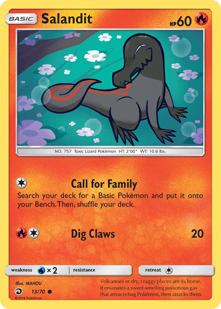 Salandit (13/70) [Sun & Moon: Dragon Majesty] | Good Games Morley