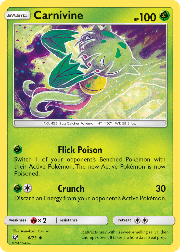 Carnivine (6/73) [Sun & Moon: Shining Legends] | Good Games Morley