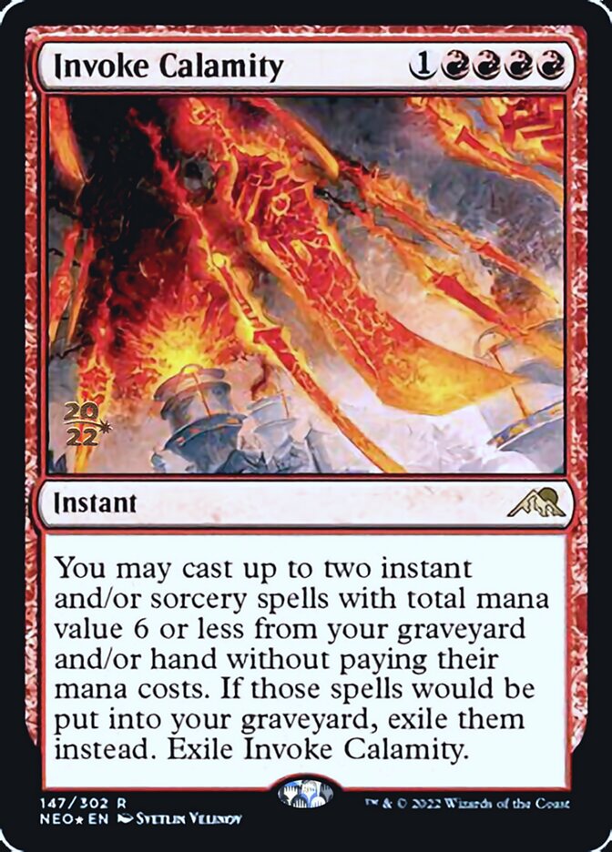 Invoke Calamity [Kamigawa: Neon Dynasty Prerelease Promos] | Good Games Morley