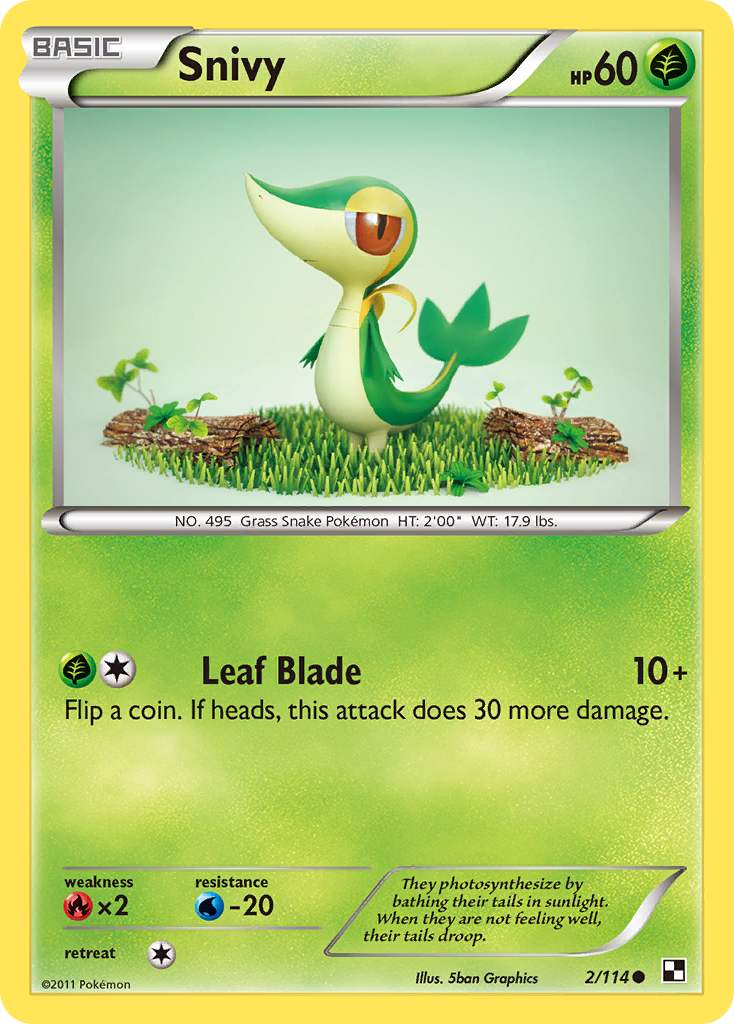 Snivy (2/114) [Black & White: Base Set] | Good Games Morley